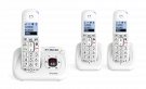 Alcatel XL785 trio dect telefoon met antwoordapparaat voor de vaste lijn met verlicht display en grote toetsen 