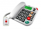Maxcom KTX481SOS Senioren Huistelefoon met SOS afstandsbediening - 2 Fototoetsen -  Extra Grote Toetsen