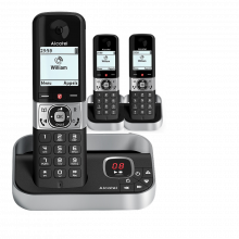 Alcatel F890 Trio set deck telefoon voor vaste lijn met antwoord apparaat en 3 handsets