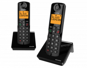 Alcatel S280 Duoset Dect Senioren Huistelefoon Zwart