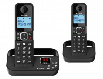 Alcatel F860 Voice Duo Draadloze huistelefoon met antwoordapparaat nummerweergave en ongewenste beller blokkering 