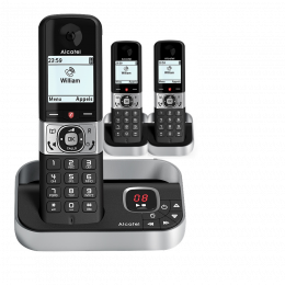 Alcatel F890 Trio set deck telefoon voor vaste lijn met antwoord apparaat en 3 handsets 