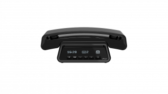 Alcatel E-pure Premium DECT Huistelefoon zwart: Stijlvol & Veilig met Blokkeerfunctie & Antwoordapparaat
