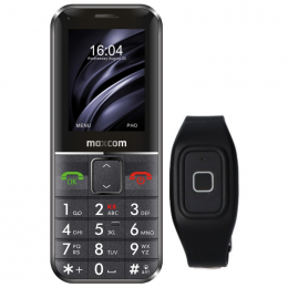 Maxcom MM735 Senioren Mobiel 2G - Met SOS Band - SMS Locatie GPS - Grote toesten - SOS Knop