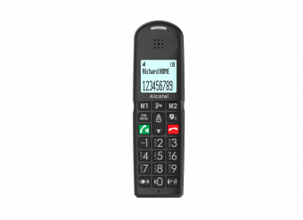 Alcatel XL685 Voice Dect telefoon single zwart met antwoordapparaat en grote toetsen 